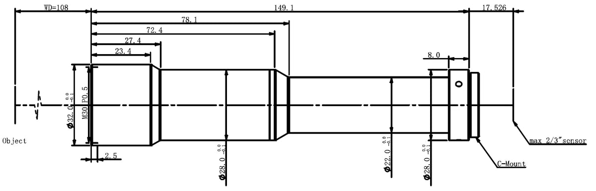 LS-MY-5-108 dimensions (mm)