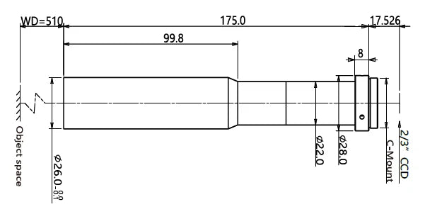 LS-MY-1-510 dimensions (mm)