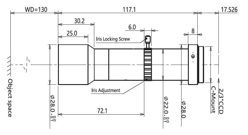LS-MY-08-130G dimensions (mm)