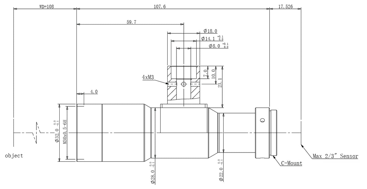 LS-MY-08-108C dimensions (mm)