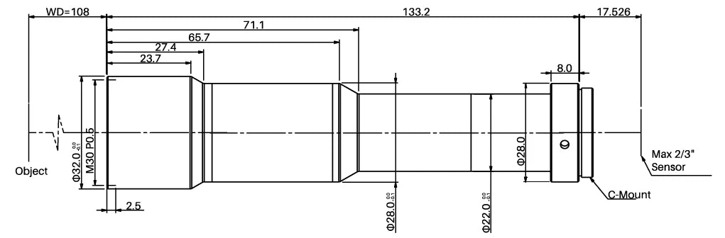 LS-MY-4-108 dimensions (mm)