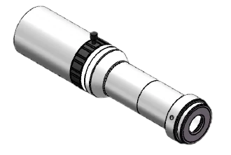 Lente telecéntrica del lado del objeto, 2x, 110 mm de distancia de trabajo, 2/3" (LS-MY-2-110-V4)