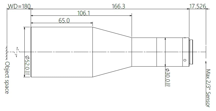 LS-MT-03-180 dimensions (mm)
