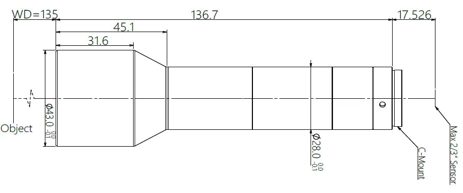 LS-MT-0348-135 dimensions (mm)