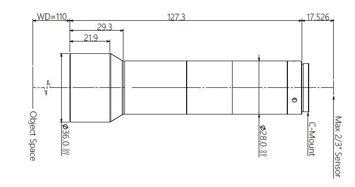 LS-MT-05-110 dimensions (mm)