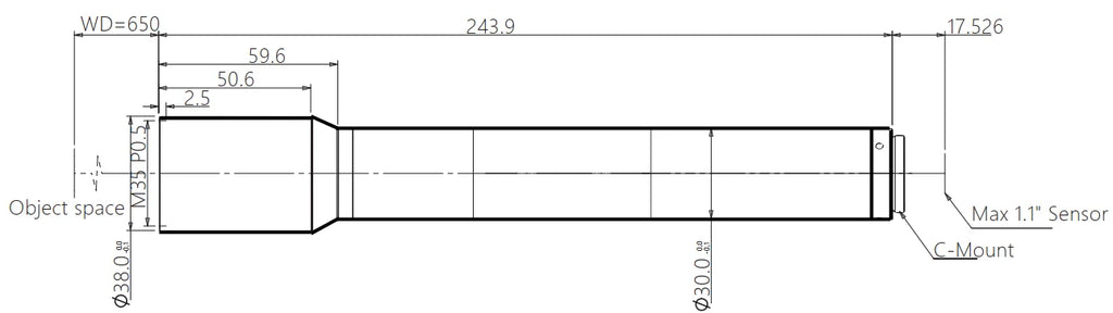 LS-KY-03-650 dimensions (mm)