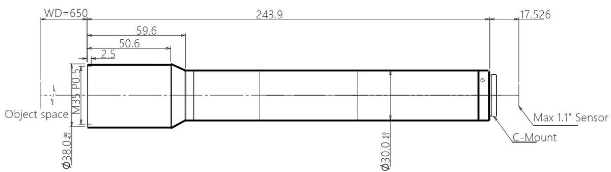LS-KY-03-650 dimensions (mm)