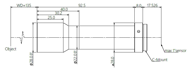 LS-KY-07-135 dimensions (mm)