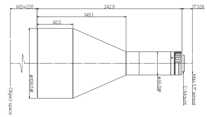 LS-KT-0275-220 dimensions (mm)