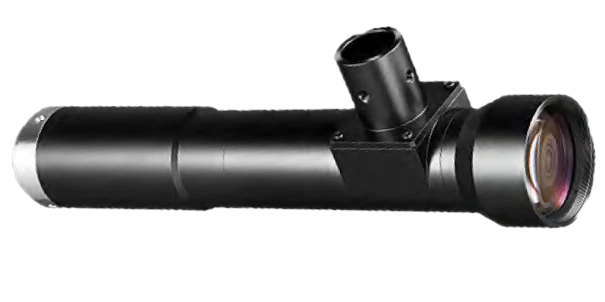 Object-Side Telecentric Lens, 4x, 100 mm WD, 1.1", coaxial light port (LS-KT-4-100C)
