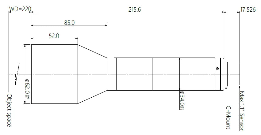 LS-KT-055-220 dimensions (mm)