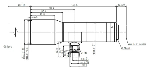 LS-KT-08-110C-V3 dimensions (mm)