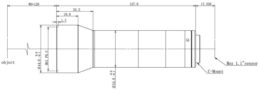 LS-KT-093-120-V3 dimensions (mm)