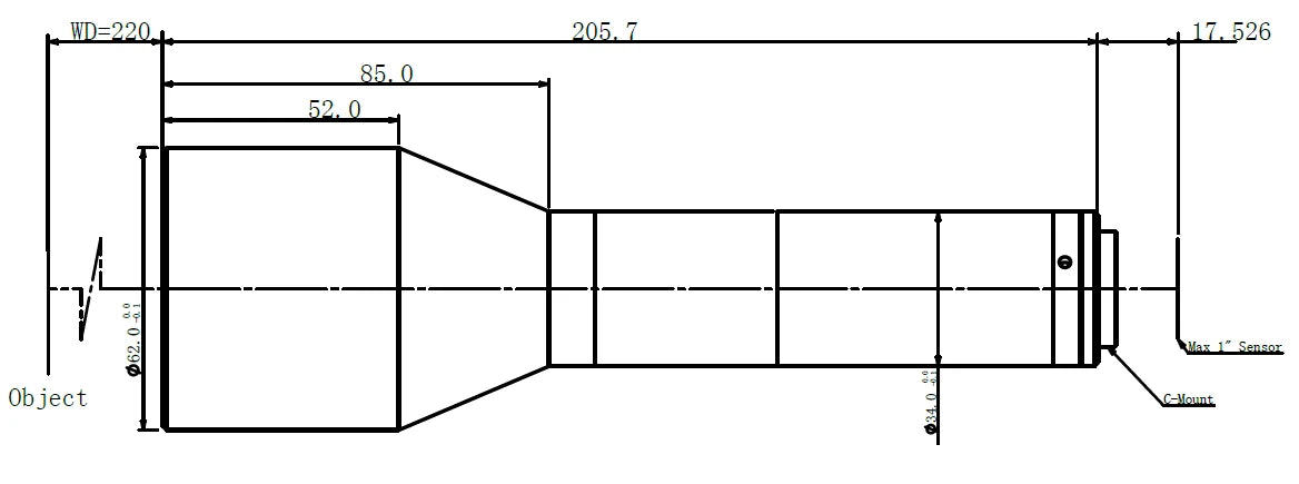 LS-KT10-05-220 dimensions (mm)