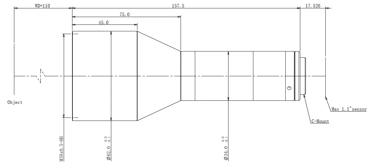 LS-KT-04-110 dimensions (mm)