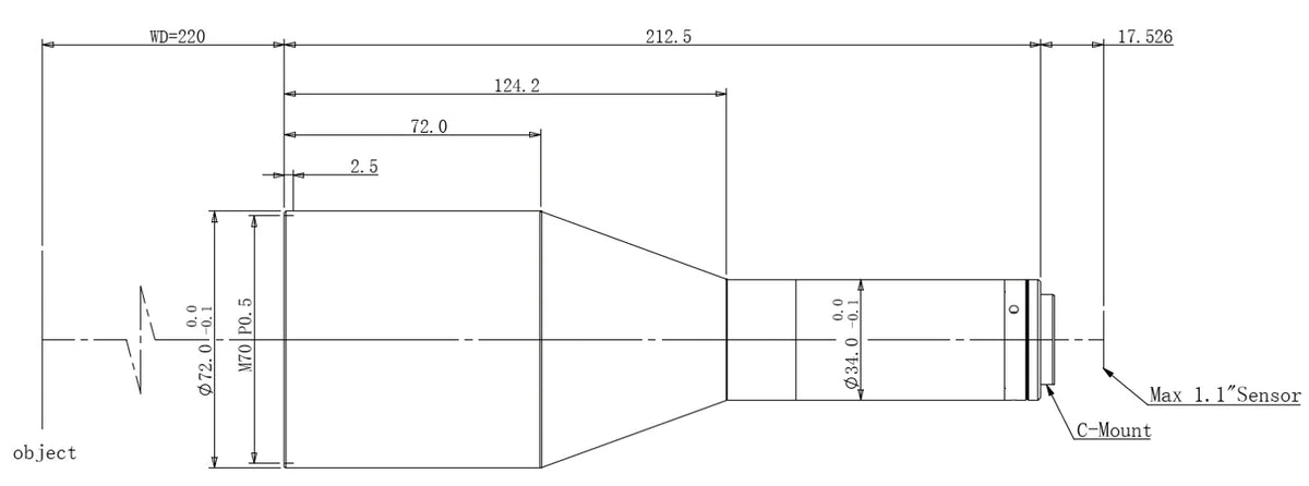 LS-KT-0345-220-V4 dimensions (mm)