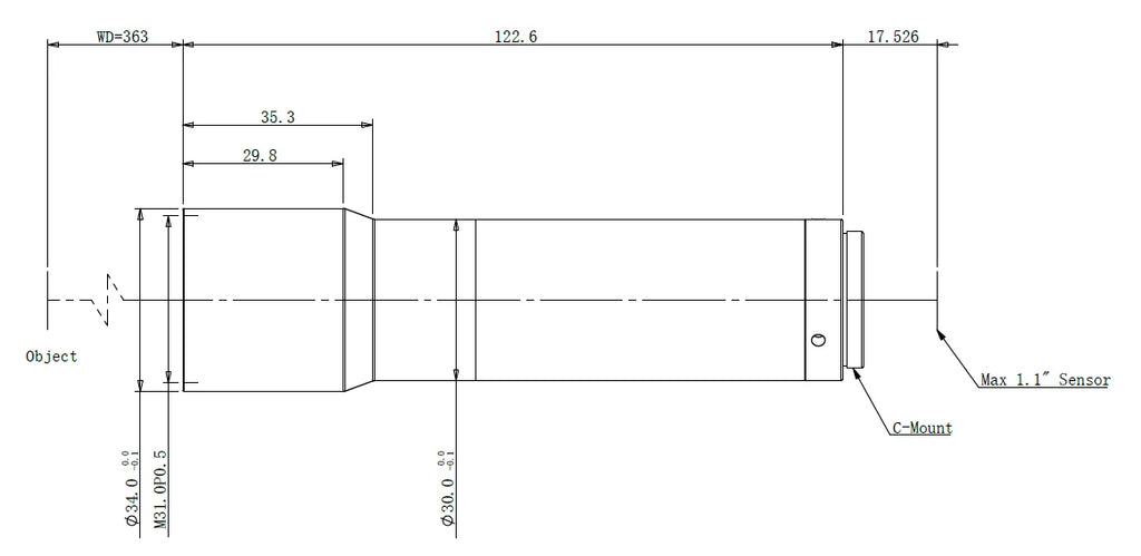 LS-KS-05-363 dimensions (mm)