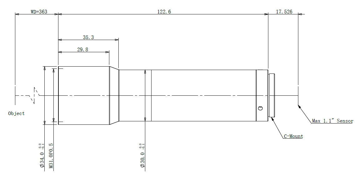 LS-KS-05-363 dimensions (mm)