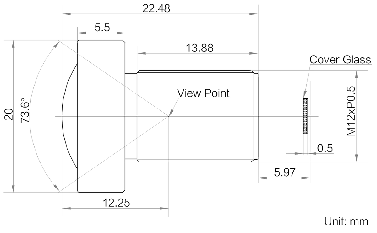 LS-HF0628-05S dimensions (mm)