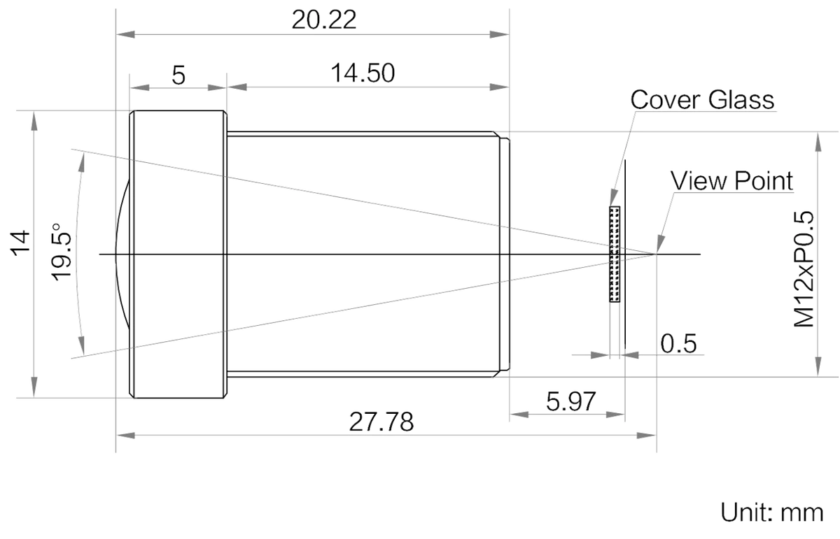 LS-HF2528-05S dimensions (mm)