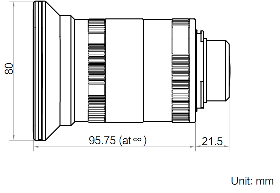LS-LF2528M-F dimensions (mm)