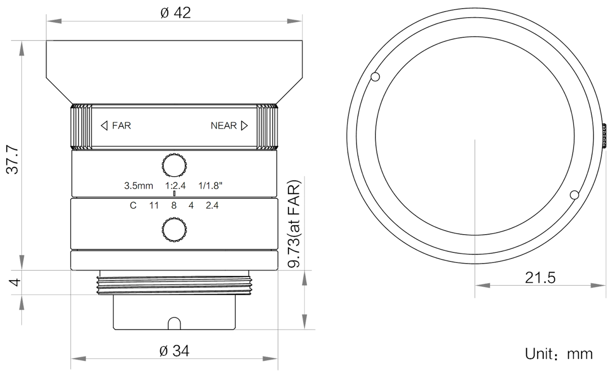LS-HF03524M-MP dimensions (mm)