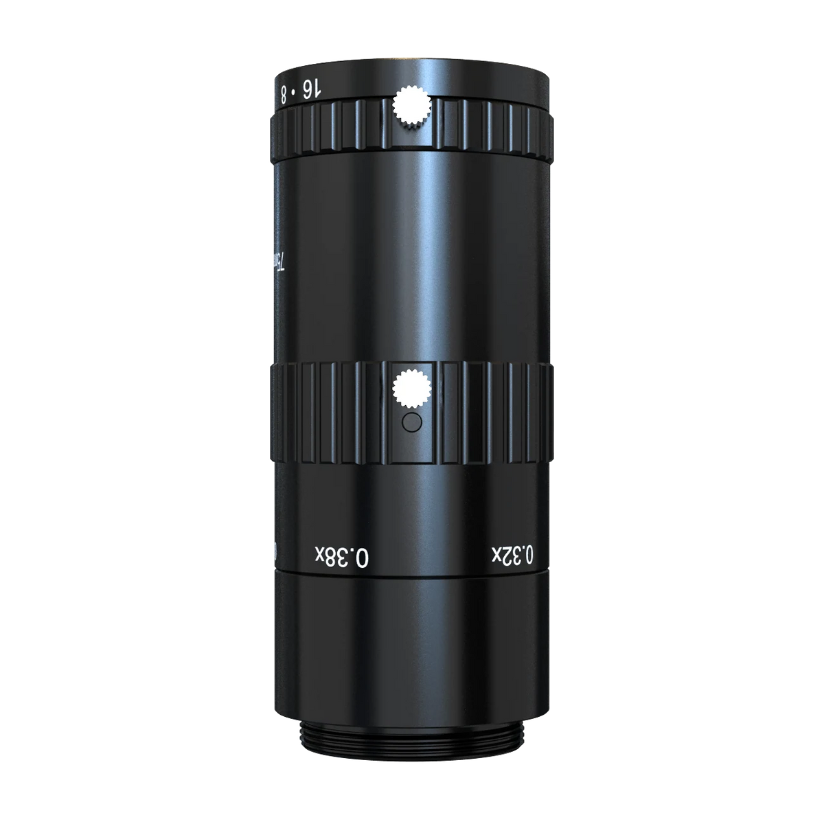75mm, F3.8, 1.1", C-mount, Macro lens (257 mm (-0.38X) to 471 mm (-0.18X)) (LS-KF7538M-ML)