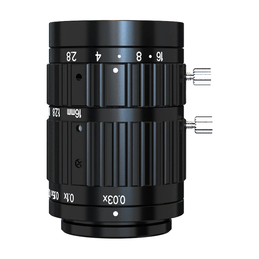 16mm, F2.8, 1.1", C-mount, Macro lens (52 mm (-0.25X) to 546 mm (-0.03X)) (LS-KF1628M-ML)
