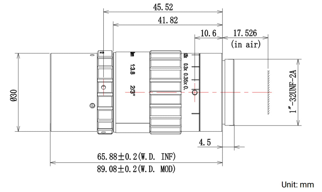 LS-MF7538M-ML dimensions (mm)