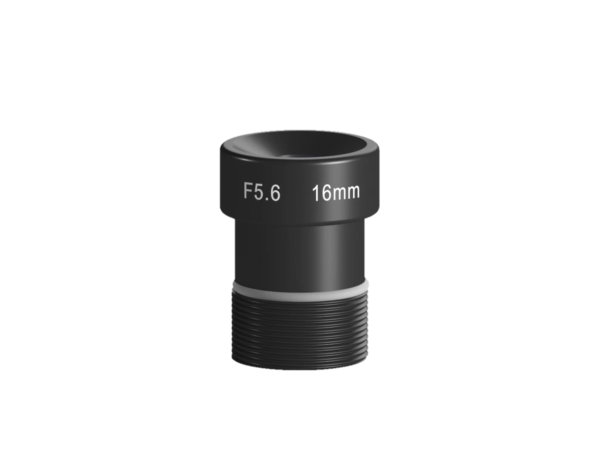16mm, F5.6, 1/1.7", 12 MP, M12-mount lens (LS-HF1656-12S)