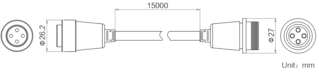 LS-LW-015-1-K dimensions (mm)