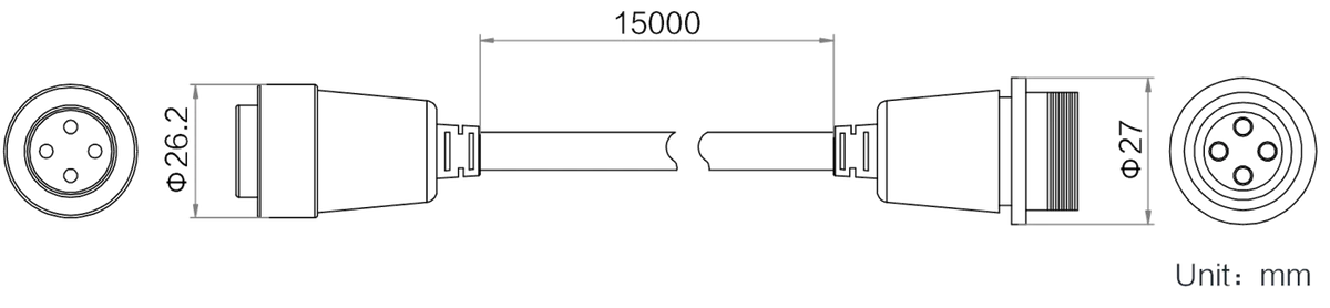 LS-LW-015-1-K dimensions (mm)