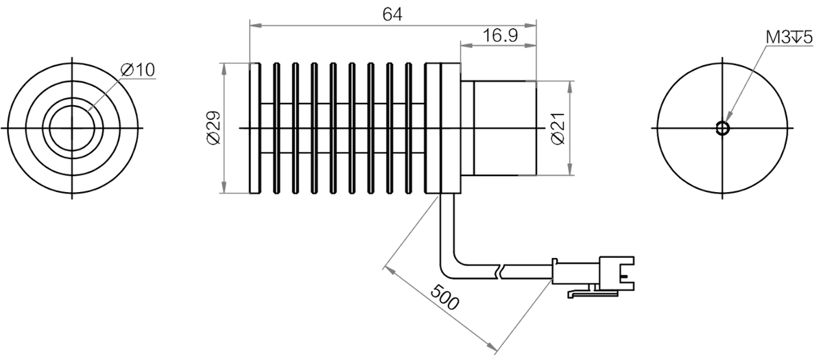LS-LDFS-8-10-W dimensions (mm)