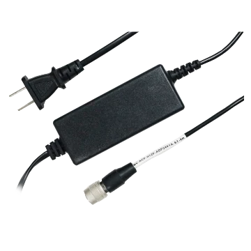 電源線，P10 12針圓形連接器（母）至 AC 2腳插頭，A 端：4000 mm；B 端：1000 mm（LS-ACP-H12P-ADP24V1A-ST-4M）