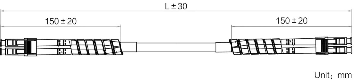 LS-AC10G-2LC-2LC-HF-7M dimensions (mm)