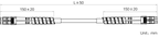 LS-AC10G-2LC-2LC-HF-10M dimensions (mm)