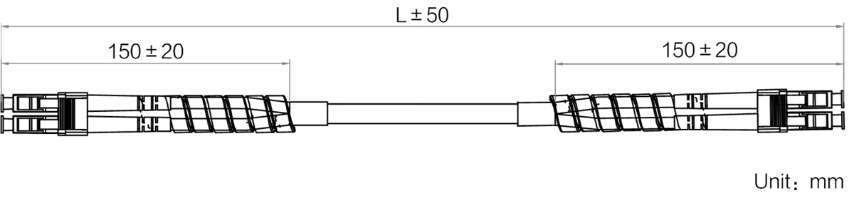 LS-AC10G-2LC-2LC-HF-10M dimensions (mm)