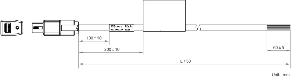 LS-ACP-MINIDP20M-OPEN-ST-EMC-10M dimensions (mm)
