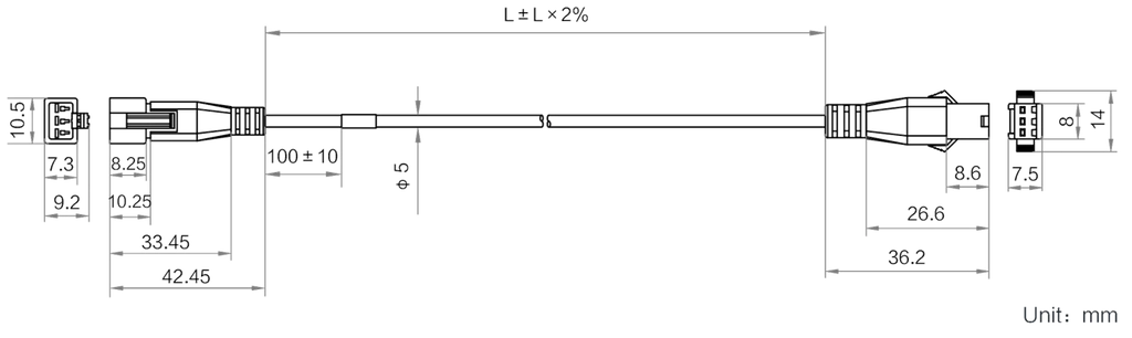 LS-LW-H-015-1-S dimensions (mm)