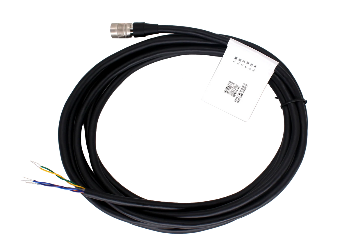 Camera Power and I/O Cable, P7 6-pin, Femal, Black insulator, Solder type to Open, 30 m (LS-ACP-H6P-OPEN-HF-30M)