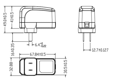 LS-ADS-12FG-12N-12012EPCN dimensions (mm)