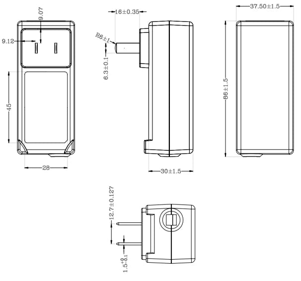 LS-ADS-26FSG-12-12024EPCN dimensions (mm)