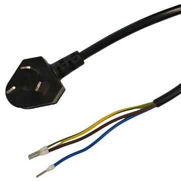 Cabo de alimentação, E3p (CHN, Triangular) para aberto, 2 m (LS-OPEN-2)