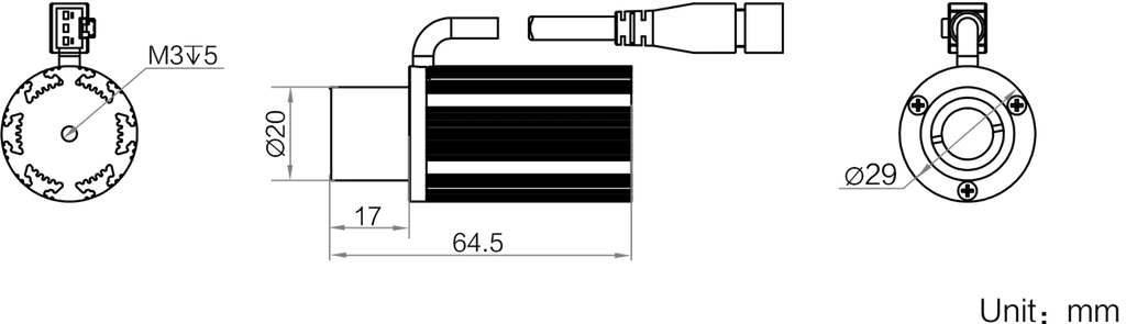 LS-LDFS-H-20-6-W dimensions (mm)