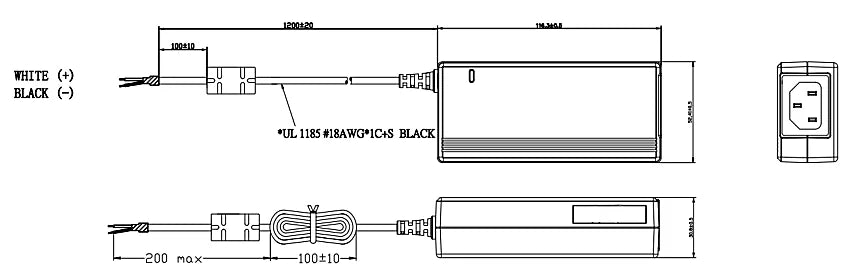 LS-KPL-060M-VI dimensions (mm)