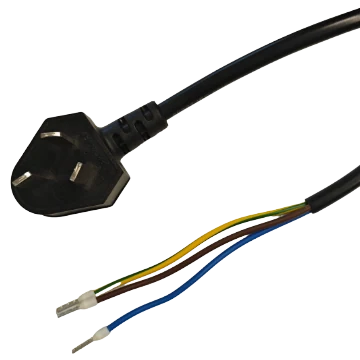 Cabo de alimentação, E3p (CHN, Triangular) para tomada E75, 2 m (LS-E75-2)