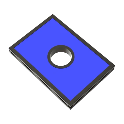 110 x 110 mm Through-Hole LED Backlight (LS-2BCK-110X110-D40) - Blue