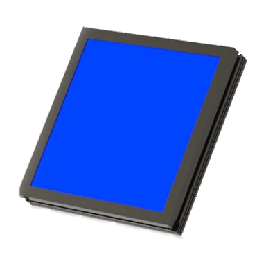 27 x 27 mm Bottom-Lit Finned LED Backlight (LS-2BC-30X30) - Blue