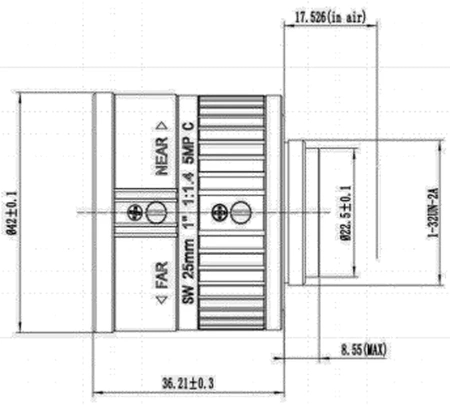 LS-S1WIR2514-5M dimensions (mm)
