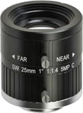 25 mm, 1", 5 MP, C-mount SWIR Lens (LS-S1WIR2514-5M)